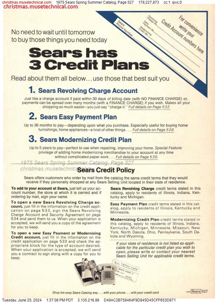 1975 Sears Spring Summer Catalog, Page 527