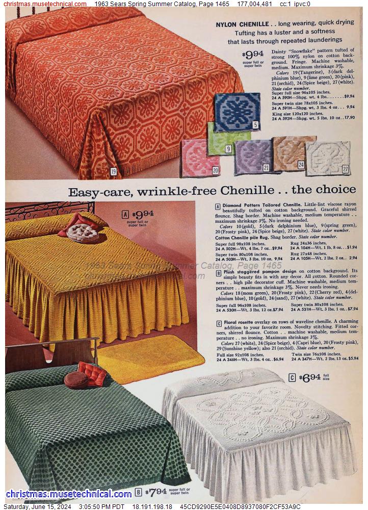 1963 Sears Spring Summer Catalog, Page 1465