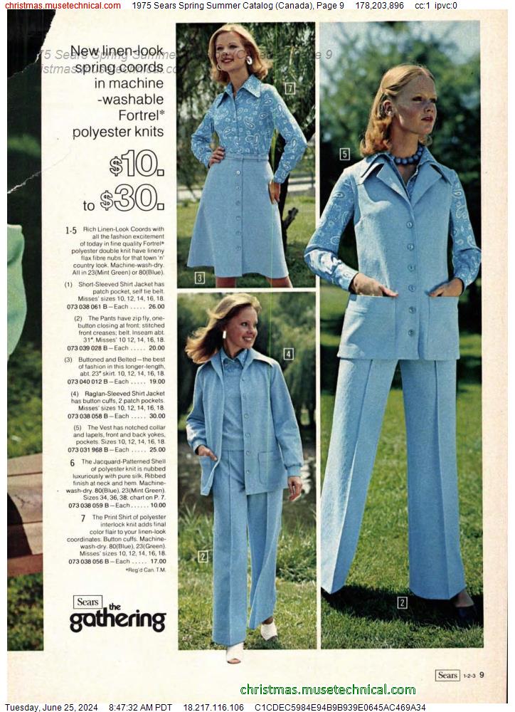 1975 Sears Spring Summer Catalog (Canada), Page 9