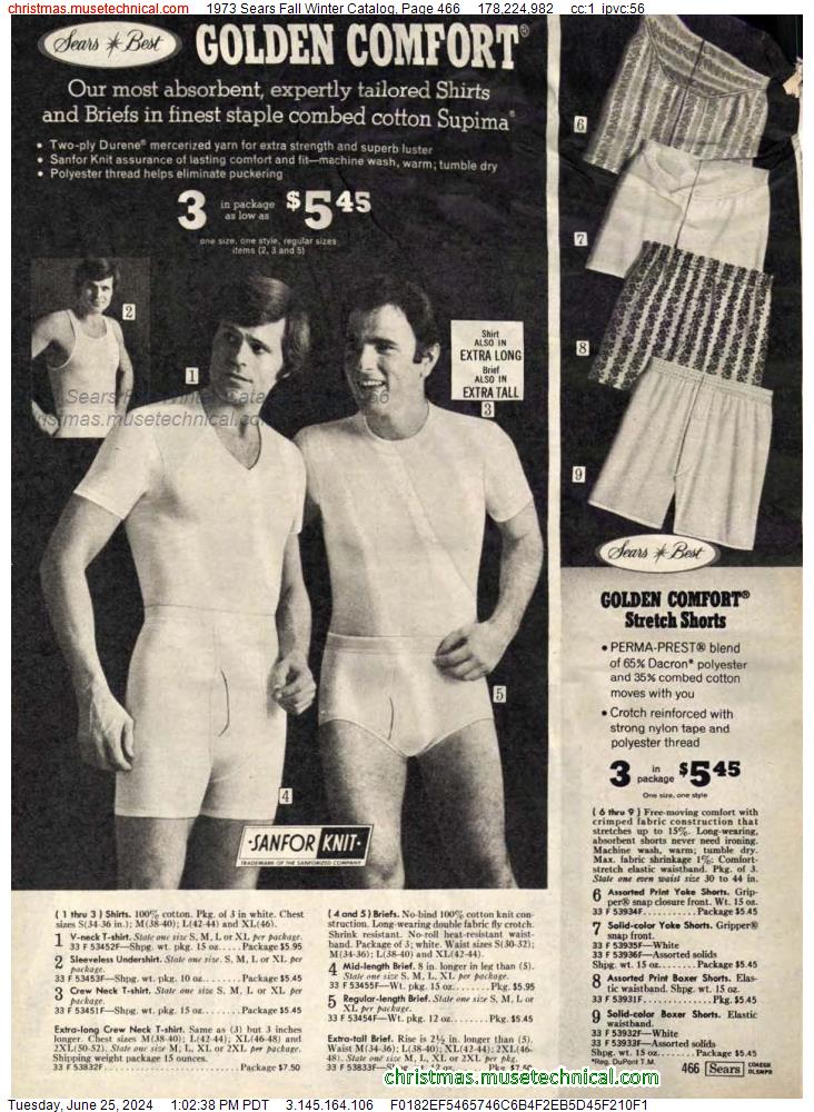 1973 Sears Fall Winter Catalog, Page 466