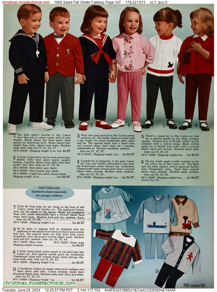 1965 Sears Fall Winter Catalog, Page 147