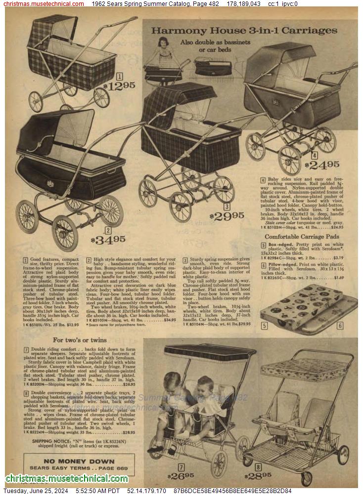 1962 Sears Spring Summer Catalog, Page 482