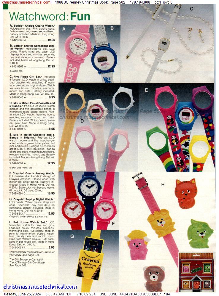 1988 JCPenney Christmas Book, Page 502