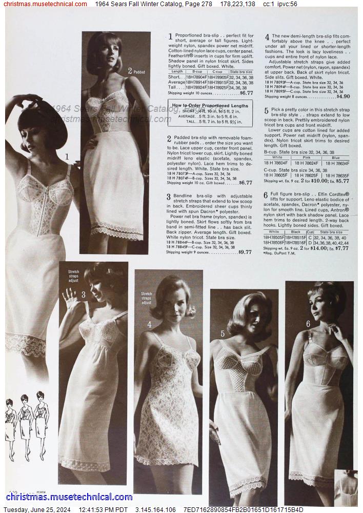 1964 Sears Fall Winter Catalog, Page 278