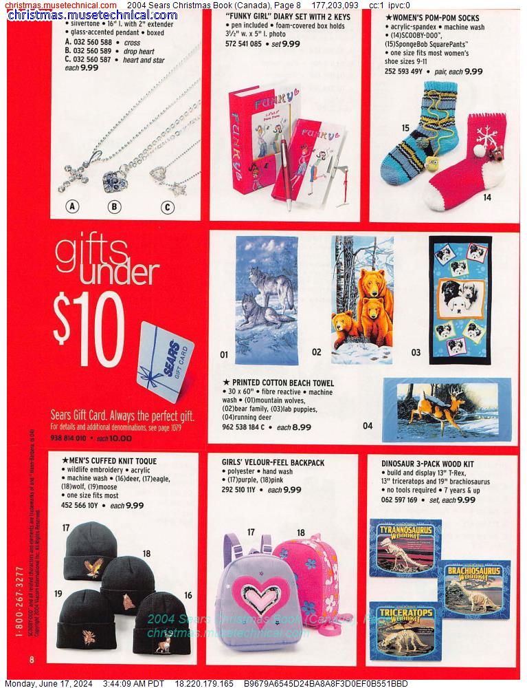 2004 Sears Christmas Book (Canada), Page 8