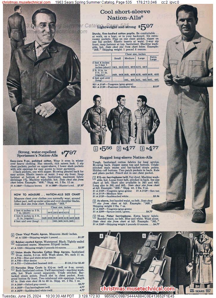 1963 Sears Spring Summer Catalog, Page 535