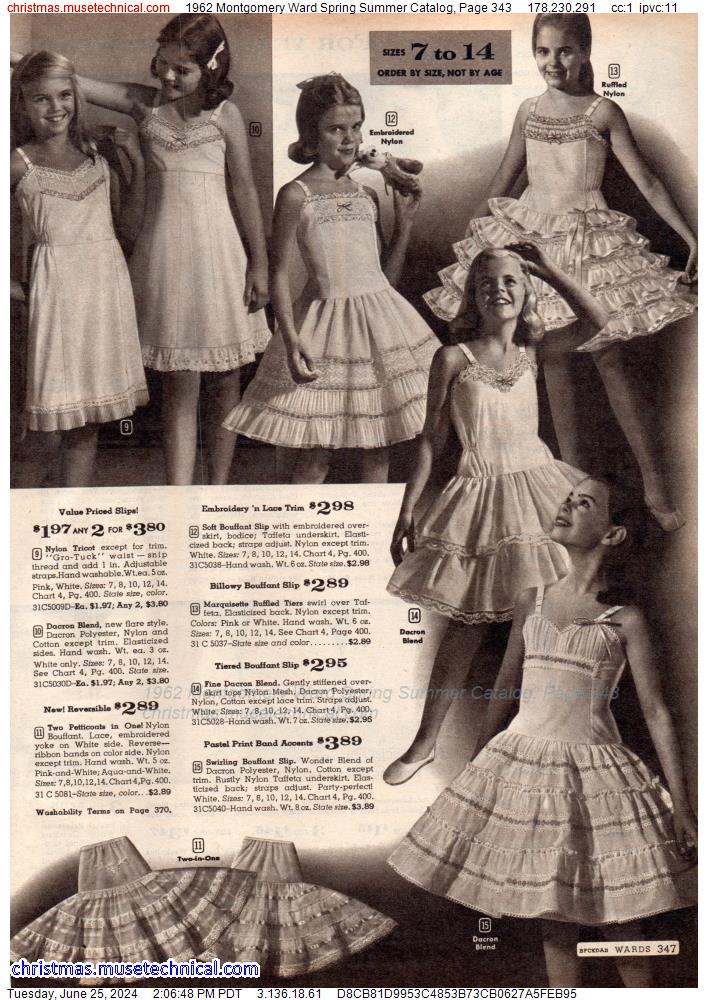 1962 Montgomery Ward Spring Summer Catalog, Page 343