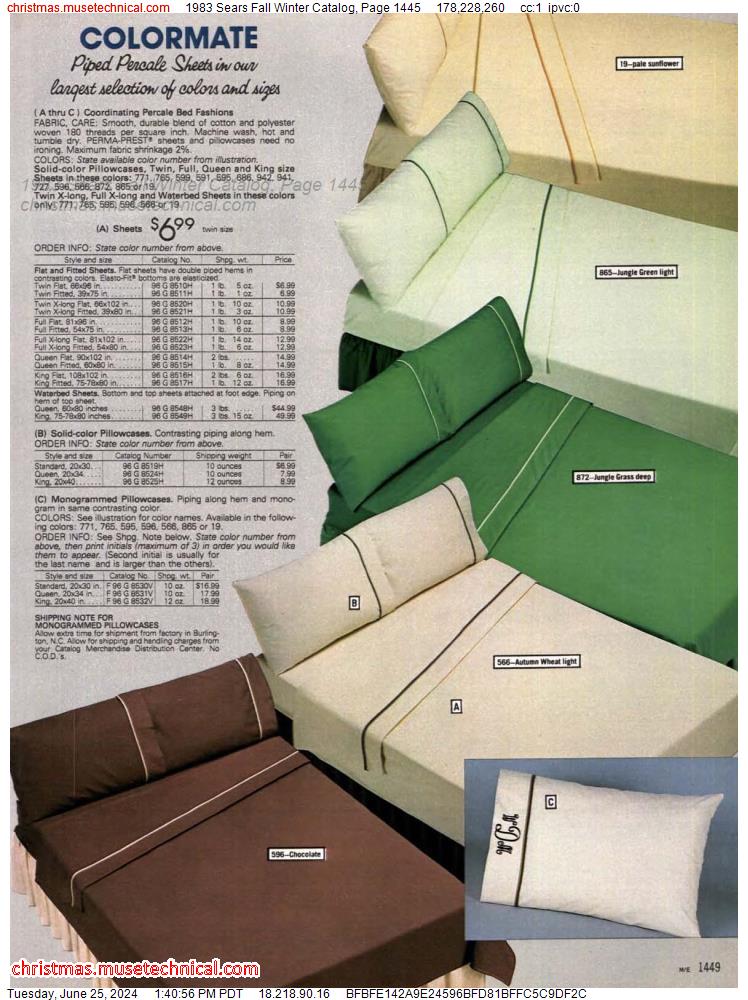 1983 Sears Fall Winter Catalog, Page 1445