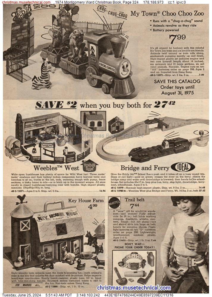 1974 Montgomery Ward Christmas Book, Page 324