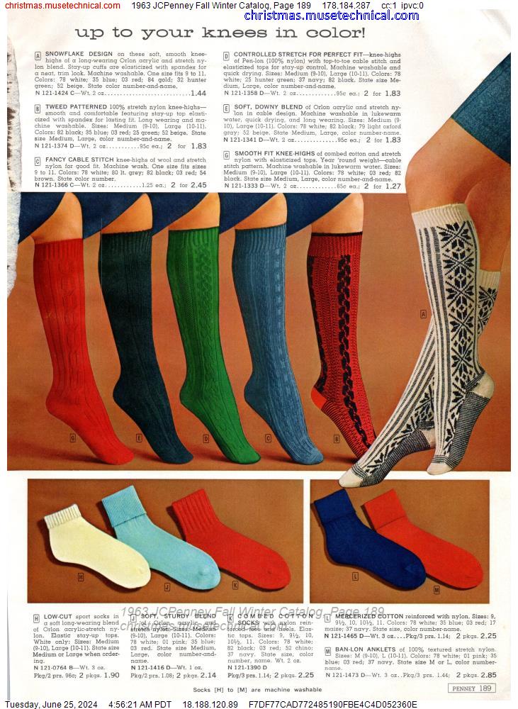 1963 JCPenney Fall Winter Catalog, Page 189