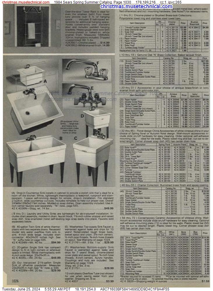 1984 Sears Spring Summer Catalog, Page 1030