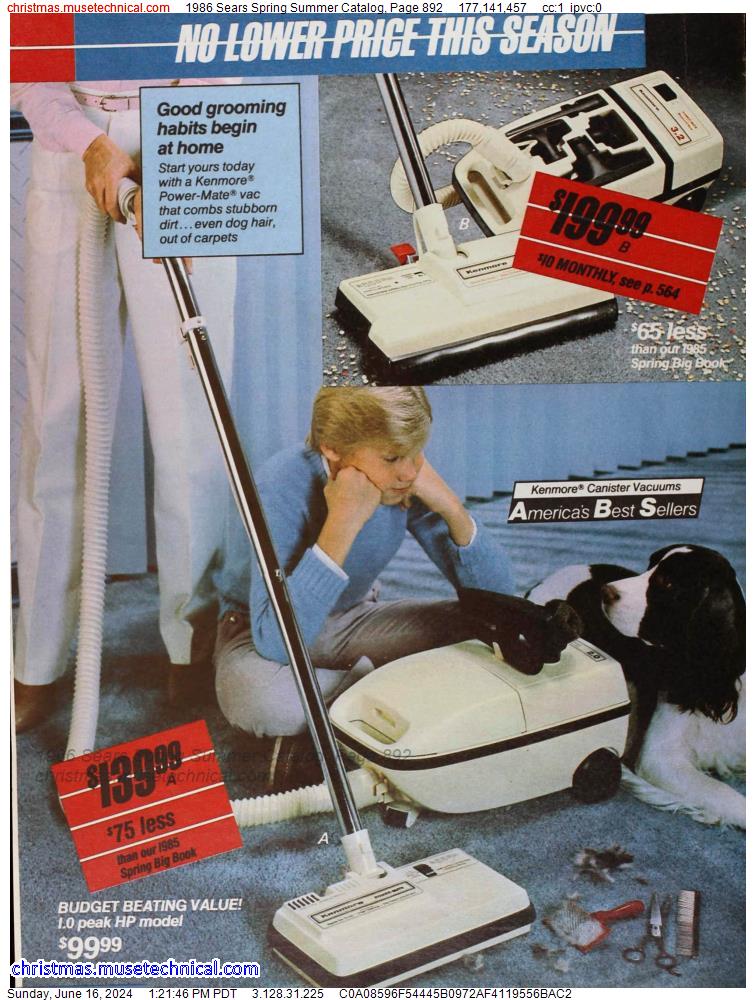 1986 Sears Spring Summer Catalog, Page 892