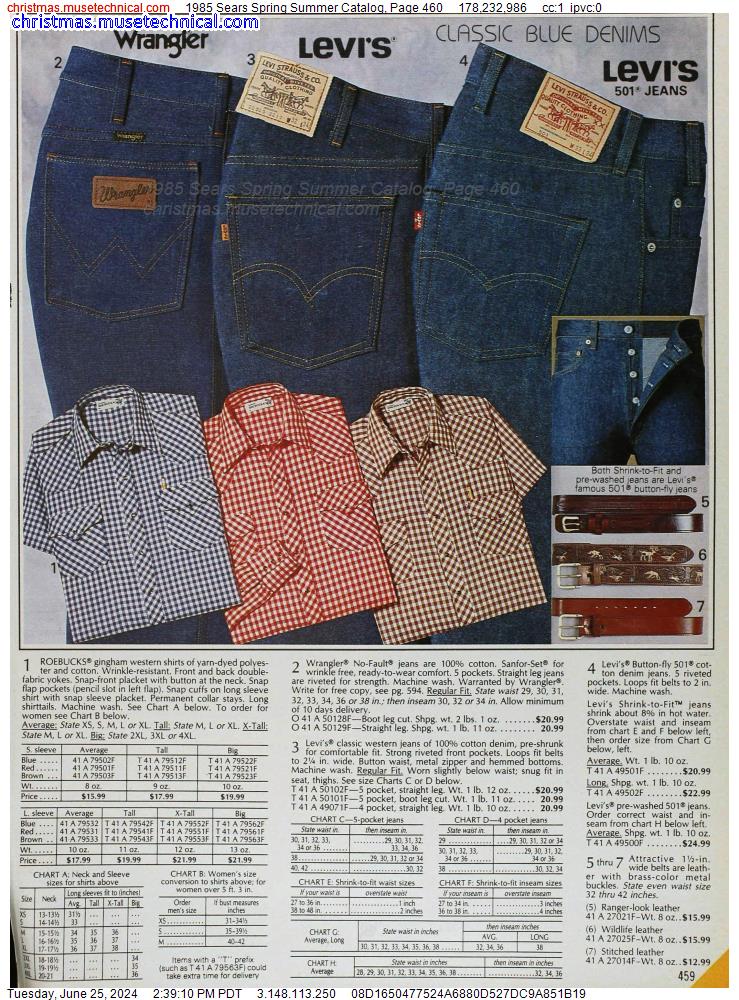 1985 Sears Spring Summer Catalog, Page 460