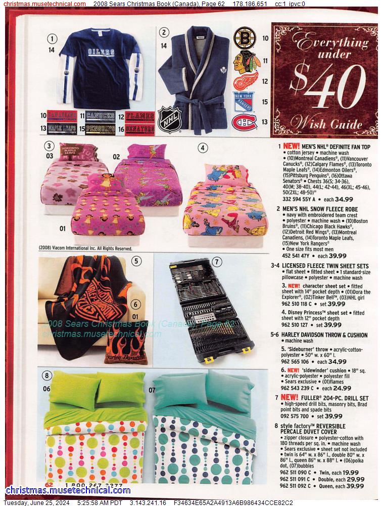 2008 Sears Christmas Book (Canada), Page 62