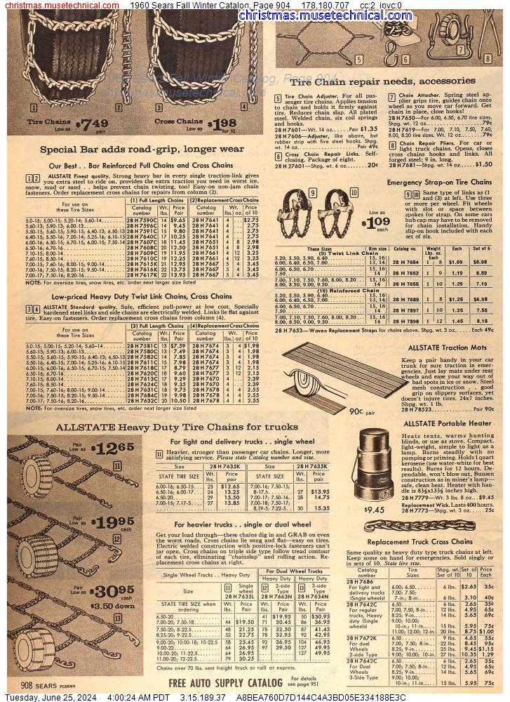 1960 Sears Fall Winter Catalog, Page 904