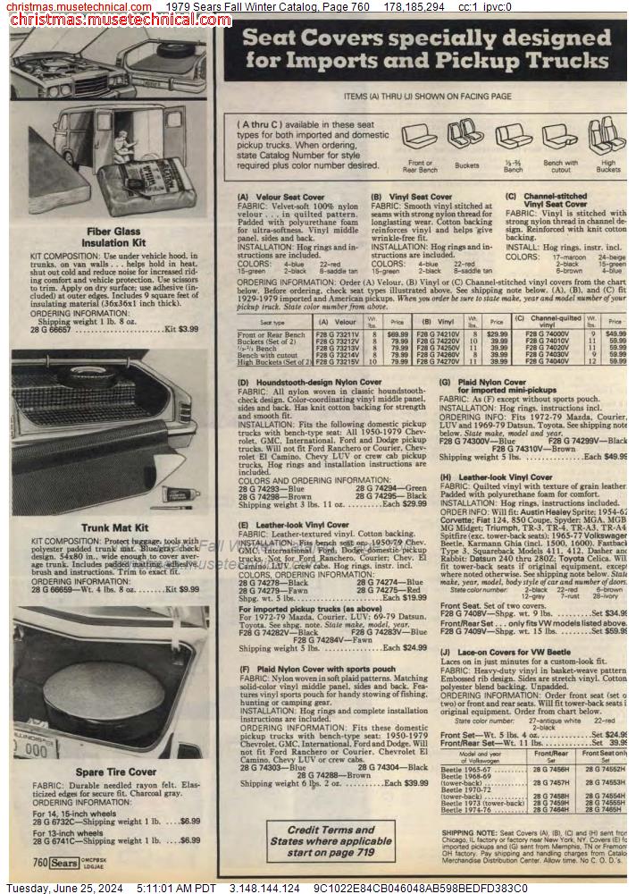 1979 Sears Fall Winter Catalog, Page 760