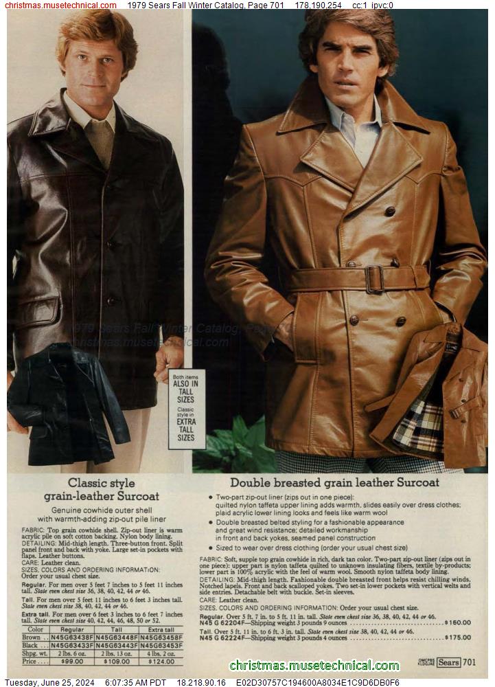 1979 Sears Fall Winter Catalog, Page 701