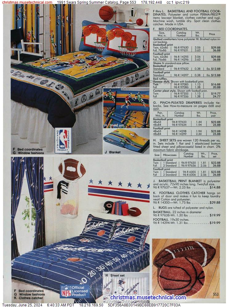 1991 Sears Spring Summer Catalog, Page 553