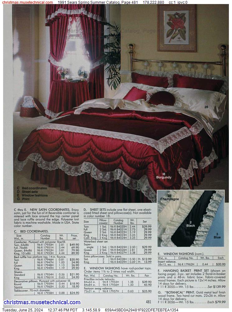 1991 Sears Spring Summer Catalog, Page 481