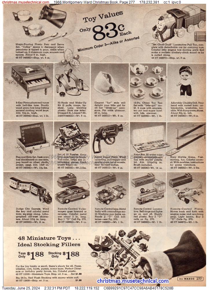 1966 Montgomery Ward Christmas Book, Page 277
