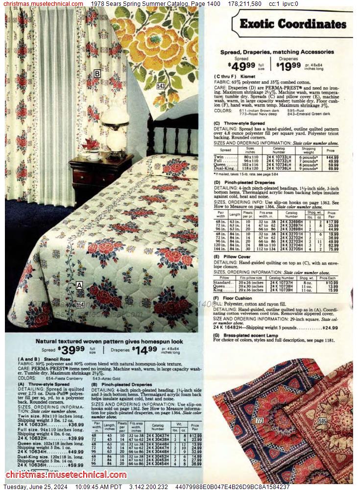1978 Sears Spring Summer Catalog, Page 1400