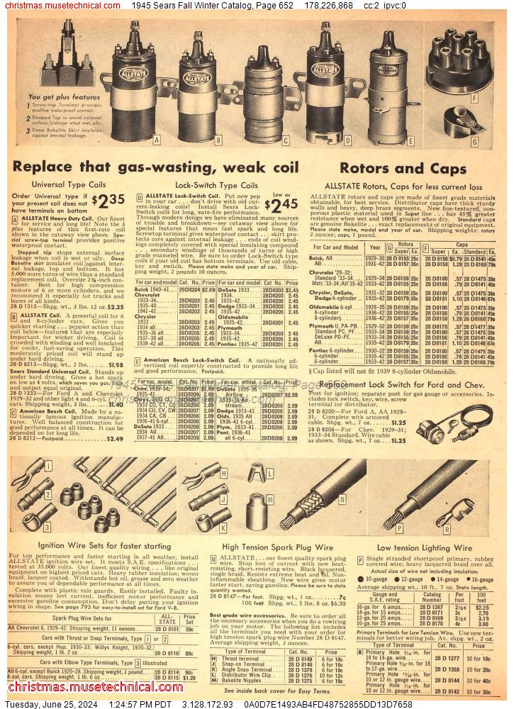 1945 Sears Fall Winter Catalog, Page 652