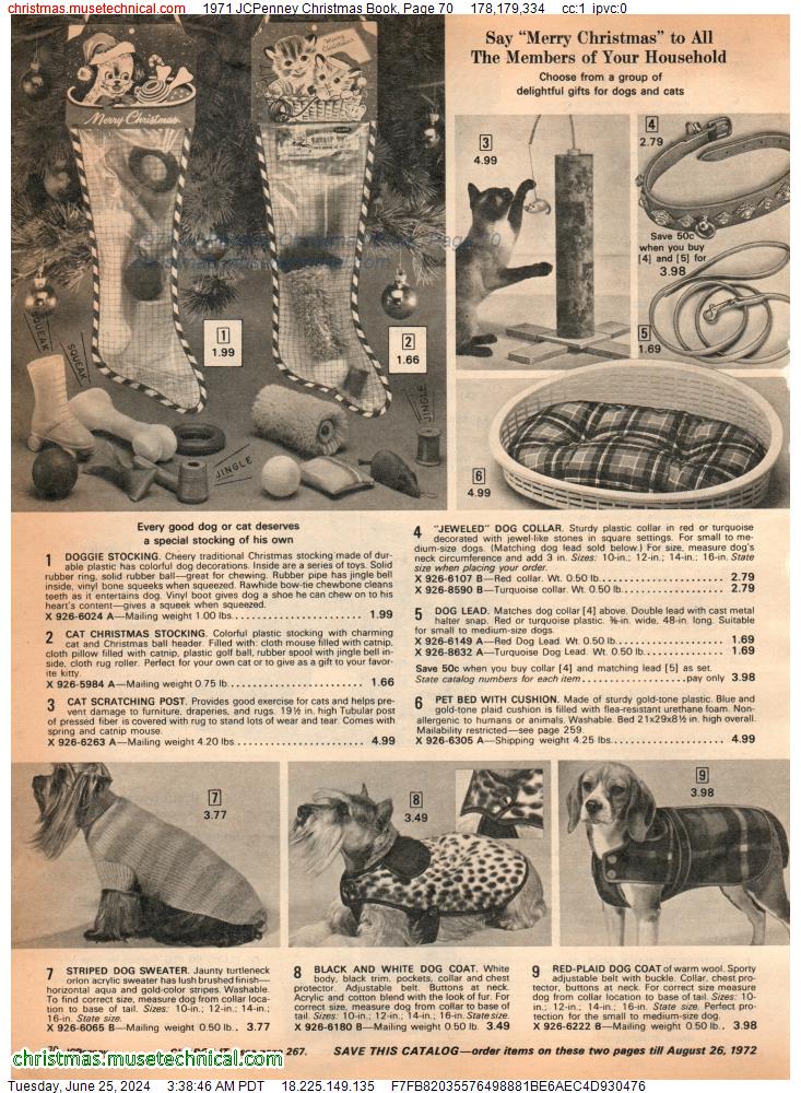 1971 JCPenney Christmas Book, Page 70