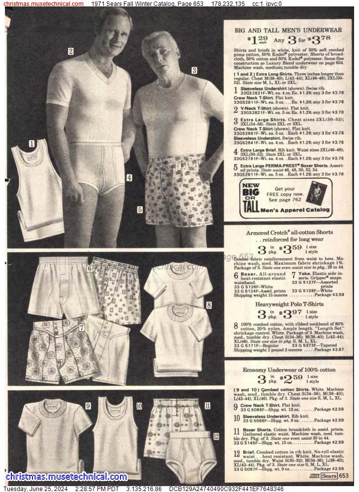 1971 Sears Fall Winter Catalog, Page 653