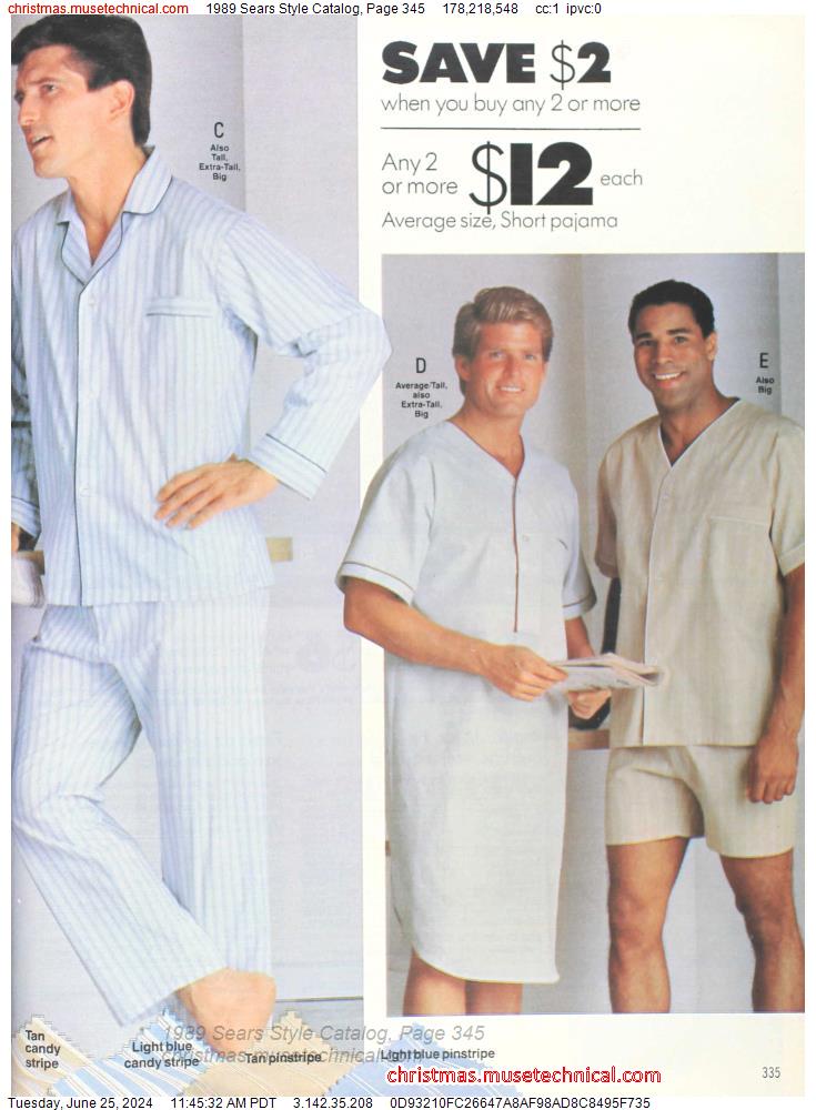 1989 Sears Style Catalog, Page 345
