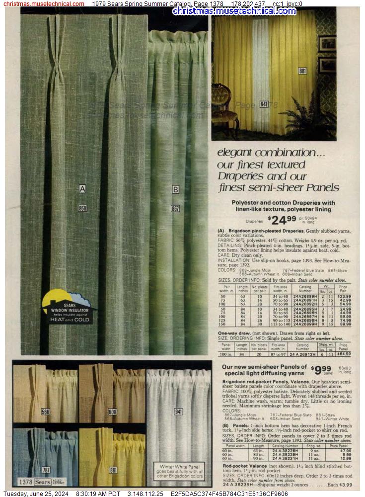 1979 Sears Spring Summer Catalog, Page 1378