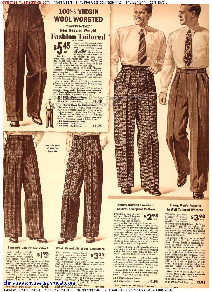 1941 Sears Fall Winter Catalog, Page 442