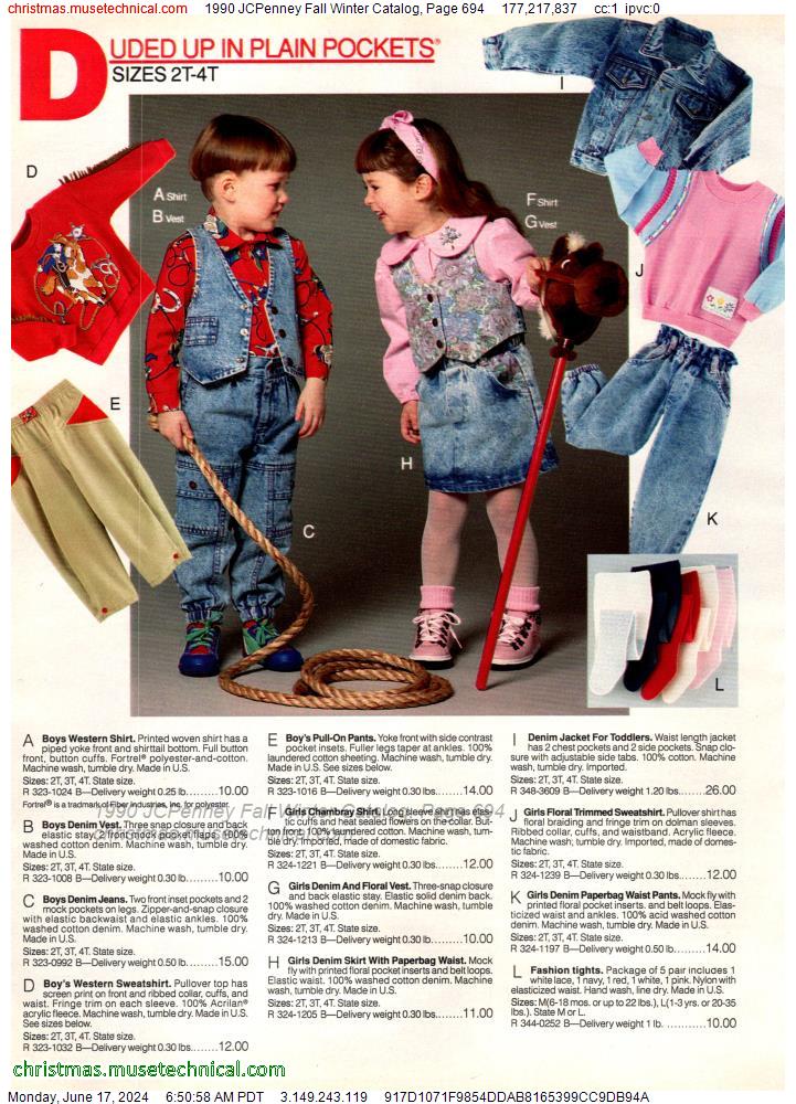 1990 JCPenney Fall Winter Catalog, Page 694