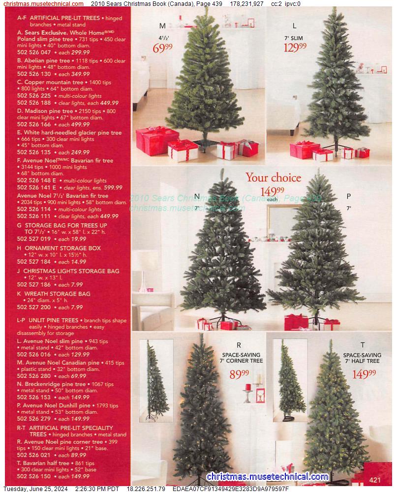 2010 Sears Christmas Book (Canada), Page 439