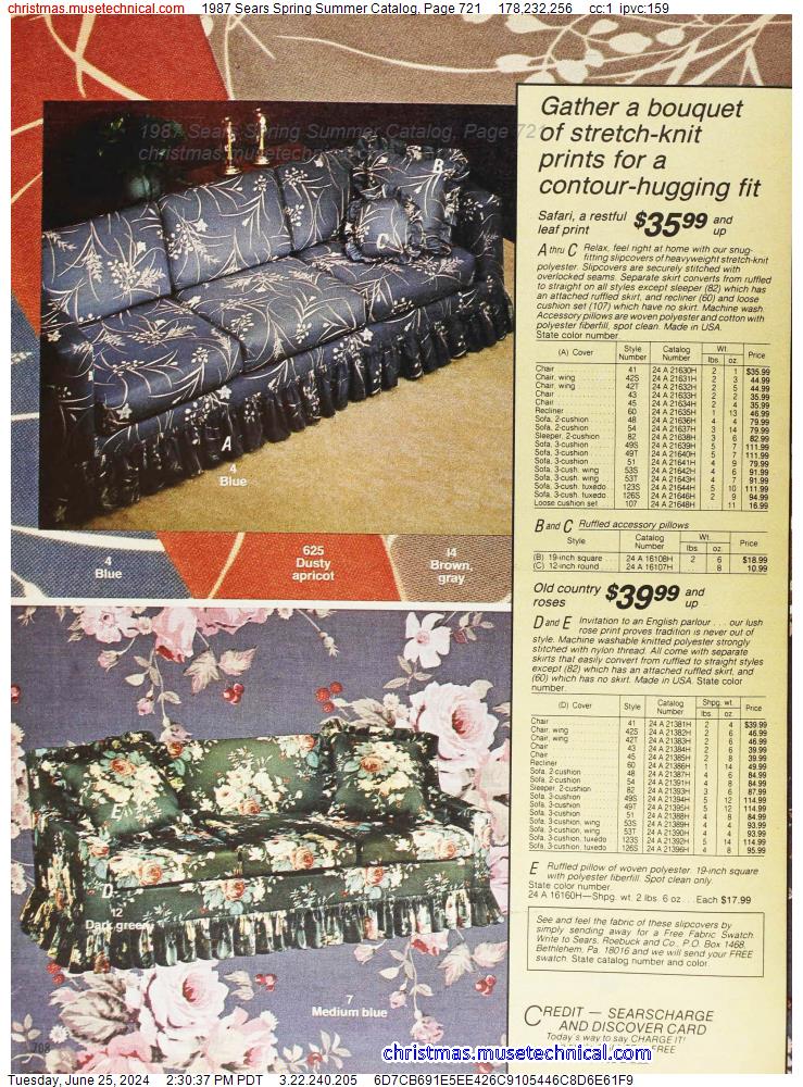 1987 Sears Spring Summer Catalog, Page 721