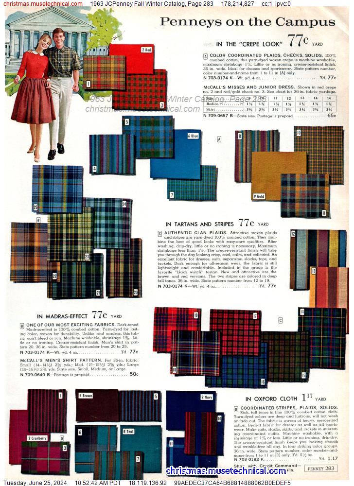 1963 JCPenney Fall Winter Catalog, Page 283