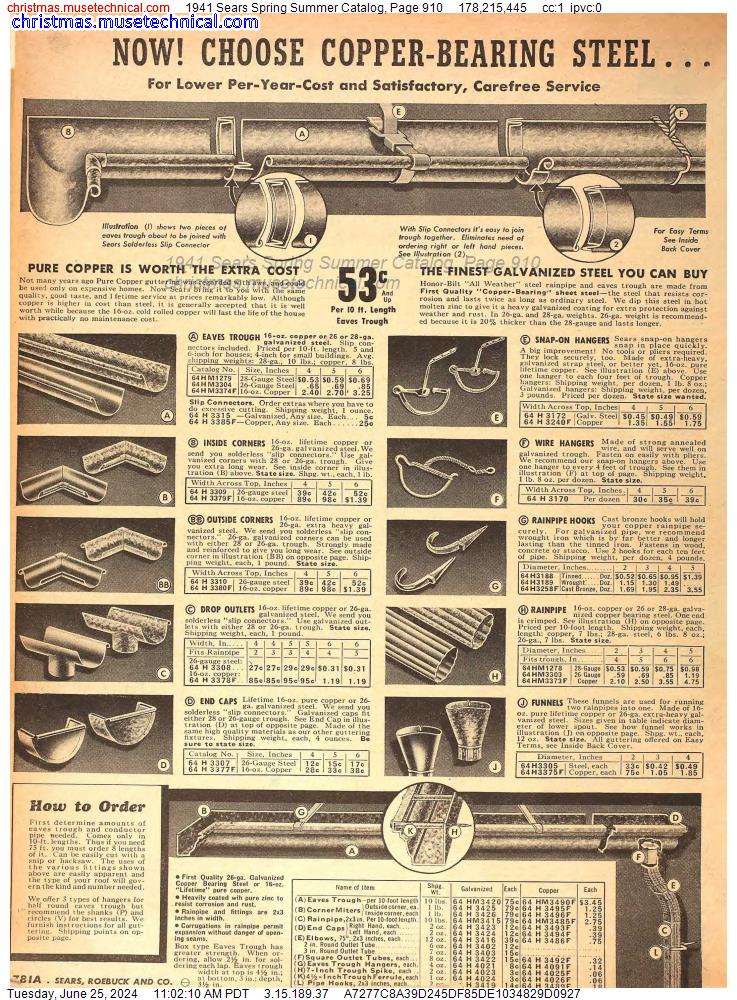 1941 Sears Spring Summer Catalog, Page 910