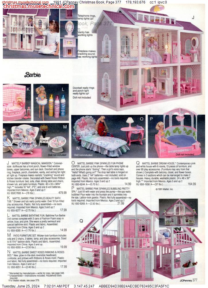 1991 JCPenney Christmas Book, Page 377