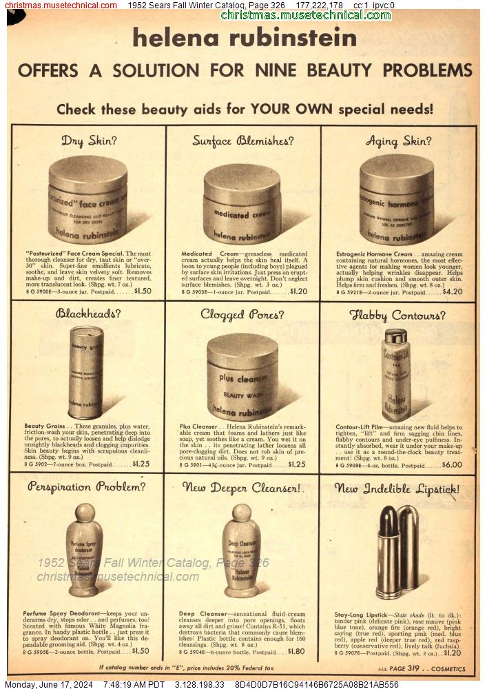 1952 Sears Fall Winter Catalog, Page 326