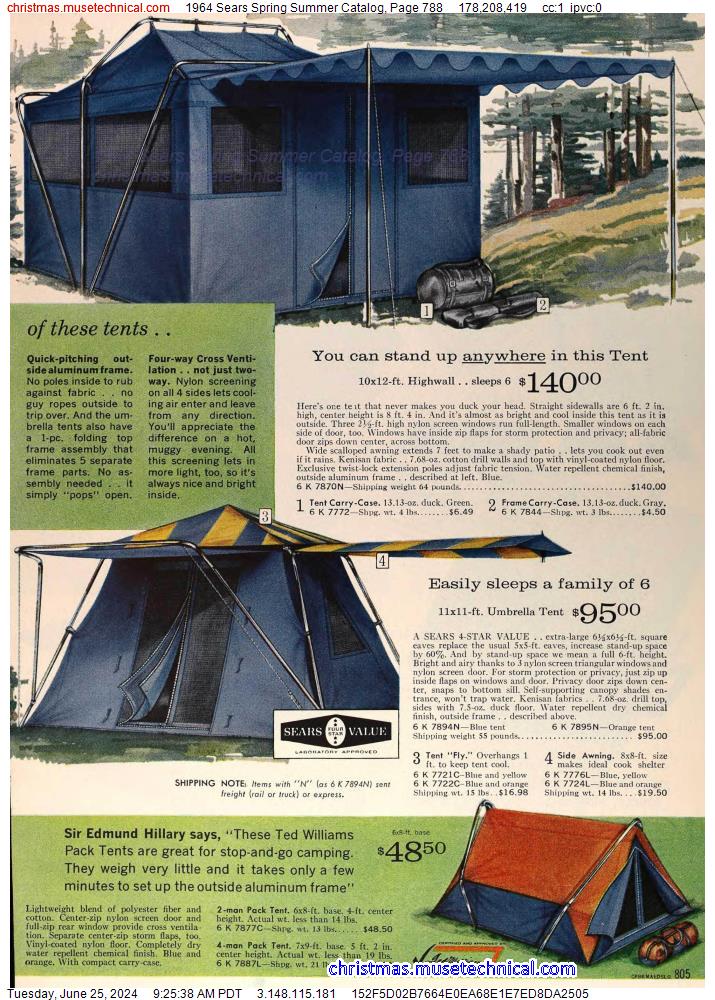 1964 Sears Spring Summer Catalog, Page 788