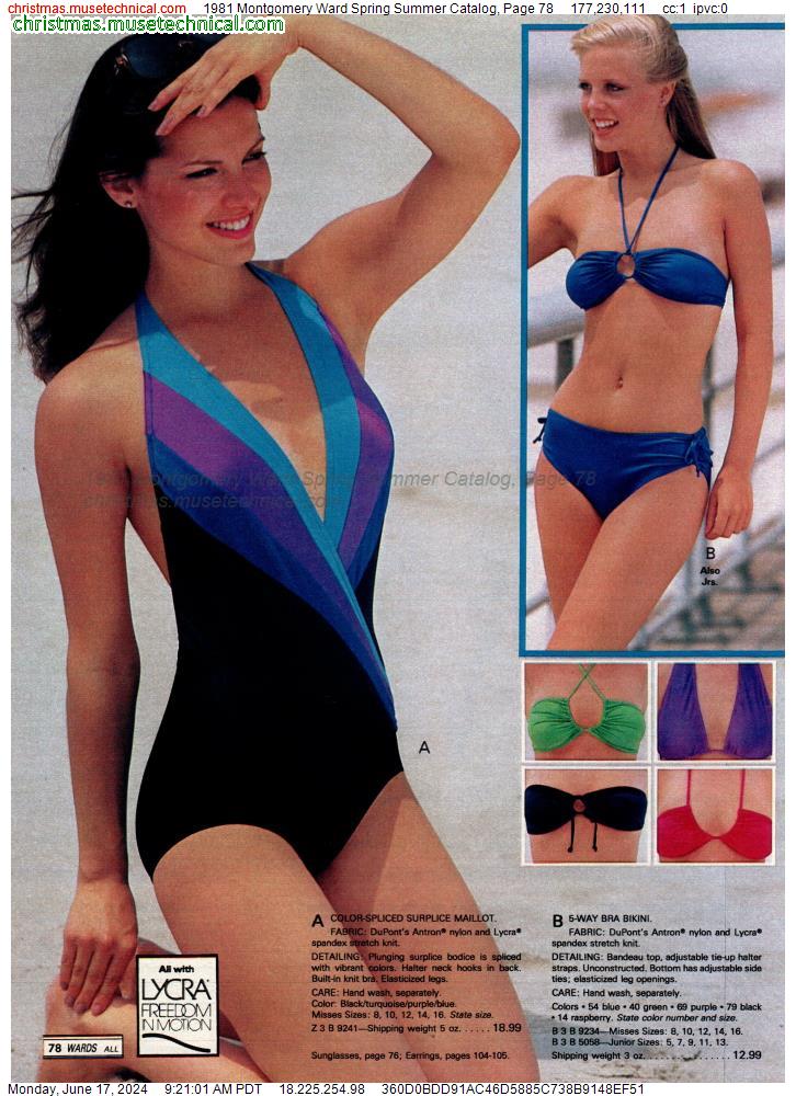 1981 Montgomery Ward Spring Summer Catalog, Page 78