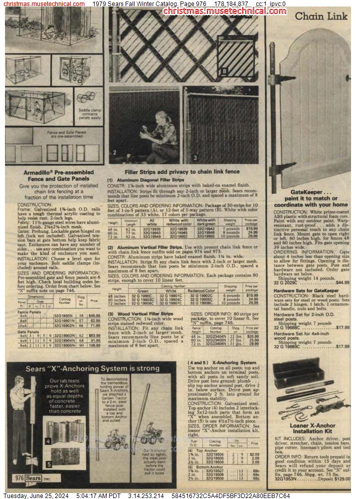 1979 Sears Fall Winter Catalog, Page 976