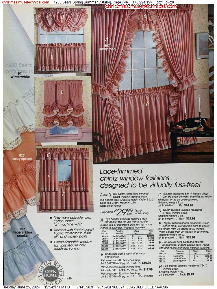 1988 Sears Spring Summer Catalog, Page 746