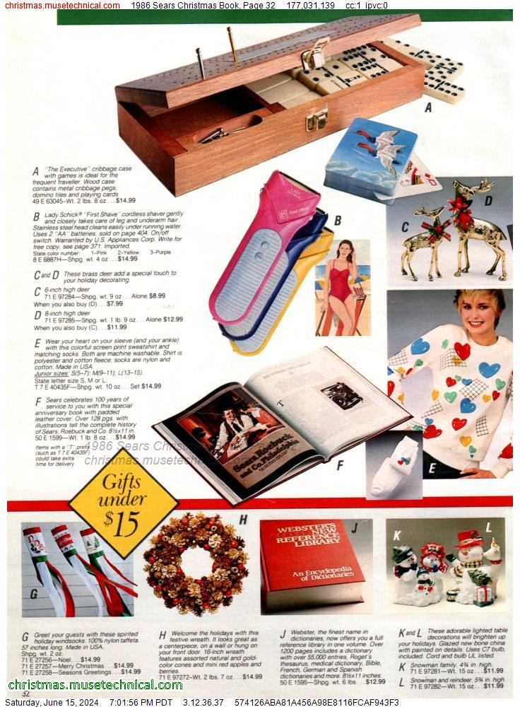 1986 Sears Christmas Book, Page 32