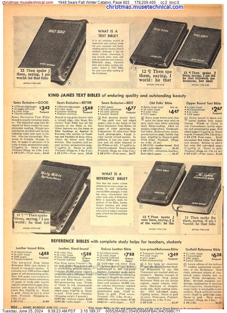 1948 Sears Fall Winter Catalog, Page 903