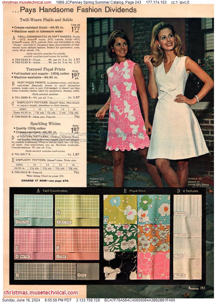 1969 JCPenney Spring Summer Catalog, Page 243