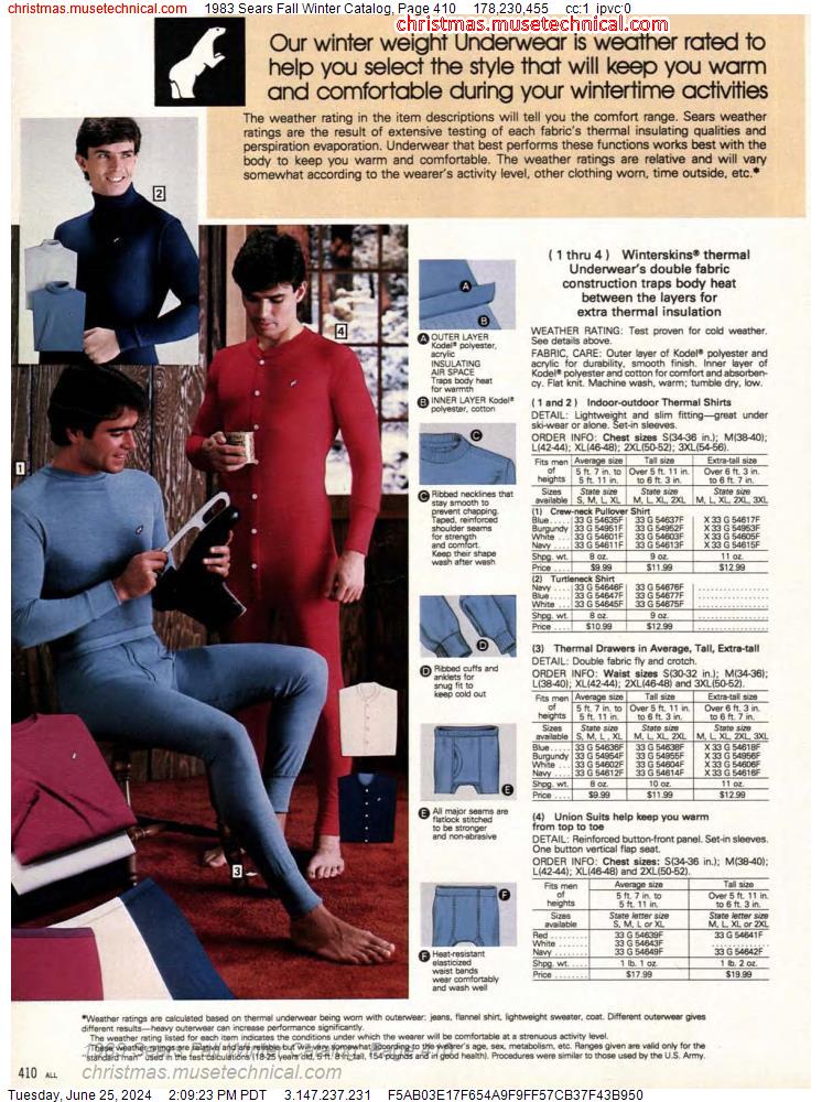 1983 Sears Fall Winter Catalog, Page 410