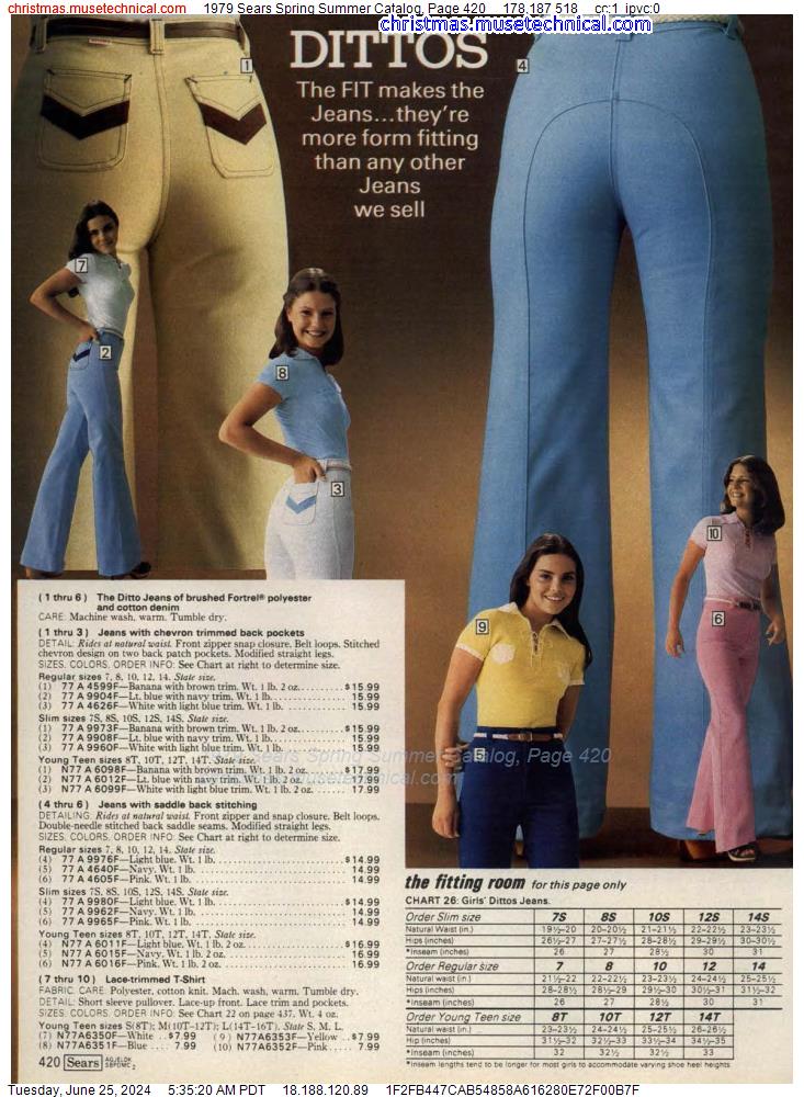 1979 Sears Spring Summer Catalog, Page 420