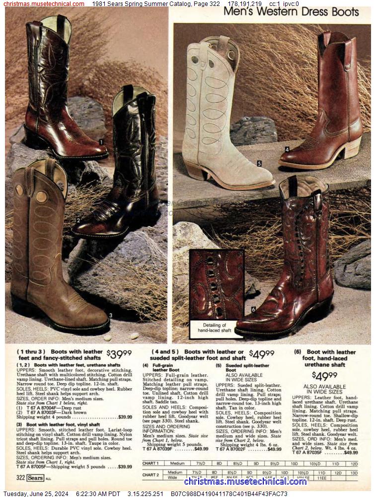 1981 Sears Spring Summer Catalog, Page 322
