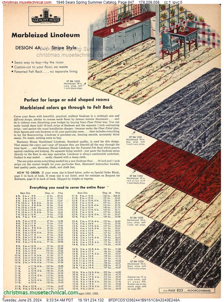 1946 Sears Spring Summer Catalog, Page 847