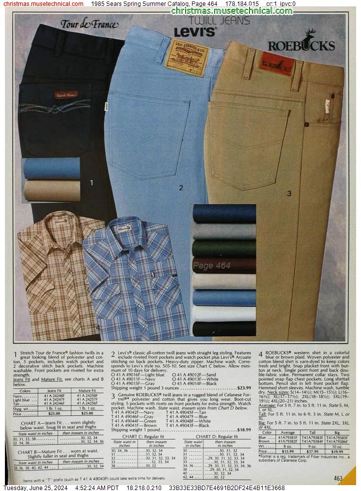 1985 Sears Spring Summer Catalog, Page 464